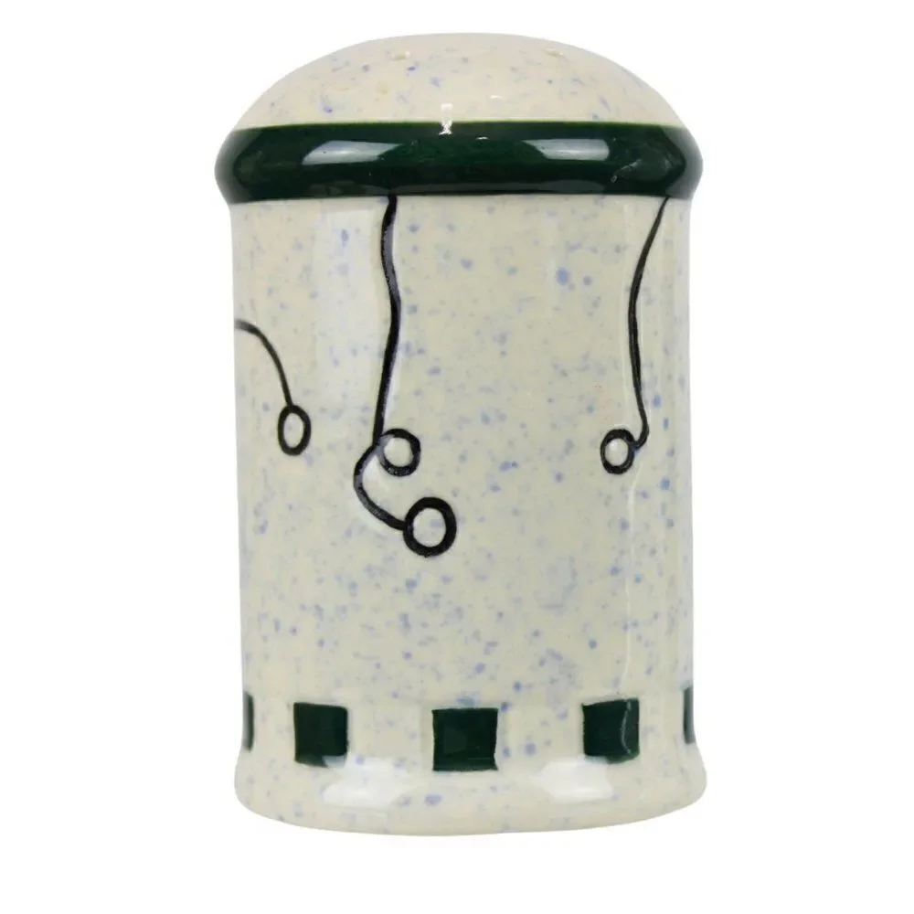 Single Salt Shaker Fishing Lures Vintage Glazed Cabin Pottery Cottagecore 3.5